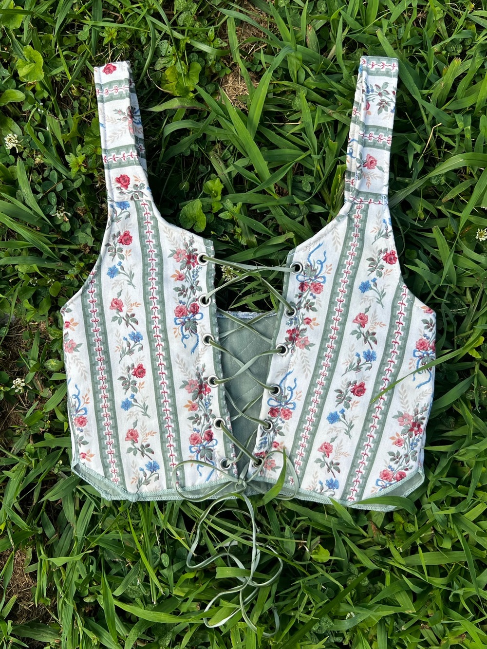 VINTAGE Handmade corset vest top, handmade corset top, corset vest ⚔️ - Picture 2 of 7